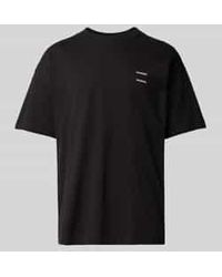 Samsøe & Samsøe - Oversized T-shirt Met Geribde Ronde Hals - Lyst