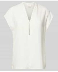 Calvin Klein - Regular Fit Blouseshirt Met V-Hals, Model 'Georgette' - Lyst