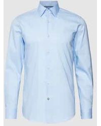 BOSS - Slim Fit Zakelijk Overhemd Met Kentkraag - Lyst