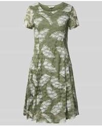 Apricot - Knie-Lange Jurk Met Ronde Hals - Lyst