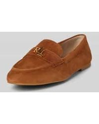 Ralph Lauren - Loafers Van Leer Met Labelapplicatie - Lyst