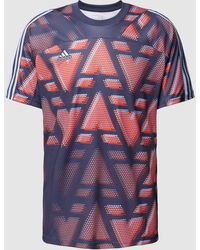 adidas - T-Shirt mit Allover-Muster Modell 'TIRO' - Lyst