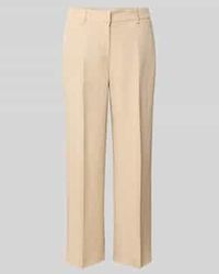 RAFFAELLO ROSSI - Straight Leg Stoffen Broek Met Verkort Model - Lyst