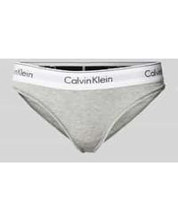 Calvin Klein - Slip Met Elastische Band Met Label - Lyst
