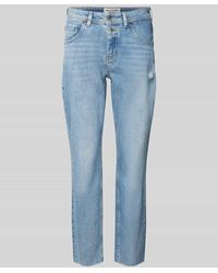 Marc O' Polo - Cropped Boyfriend Jeans im Used Look Modell 'THEDA' - Lyst
