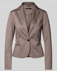 Comma, - Slim Fit Blazer Met Strookzakken - Lyst