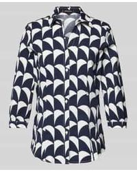 MORE&MORE - Regular Fit Blouse Met 3/4-mouwen - Lyst