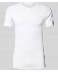 Mey - T-Shirt mit geripptem Rundhalsausschnitt Modell 'NOBLESSE' - Lyst