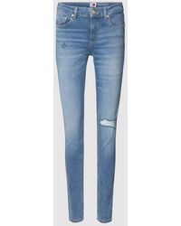 Tommy Hilfiger - Skinny Fit Jeans im Destroyed-Look Modell 'NORA' - Lyst
