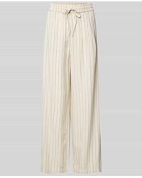 Pieces - Regular Fit Weite Hose Aus Viskose-Leinen-Mix Modell 'Pia' - Lyst