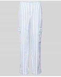 Tom Tailor - Regular Fit Linnen Broek Met Cargozakken - Lyst