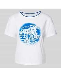 Marc Cain - T-shirt Met Motiefprint - Lyst