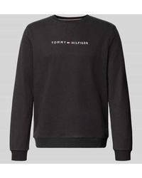 Tommy Hilfiger - Regular Fit Sweatshirt aus Baumwoll-Mix - Lyst