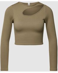 ONLY - Cropped Longsleeve mit Cut Out Modell 'GWEN' - Lyst