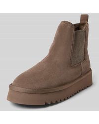 Tamaris - Mokassins aus Leder-Mix im Chelsea-Style - Lyst