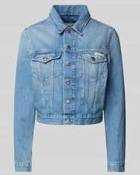 Calvin Klein - Trucker Jacket Met Labelpatch - Lyst