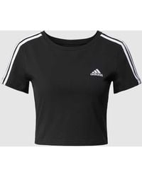 adidas - Cropped T-Shirt mit Label-Stitching Modell 'BABY' - Lyst
