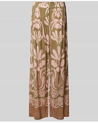 MORE&MORE - Hose aus Viskose mit floralem Muster - Lyst