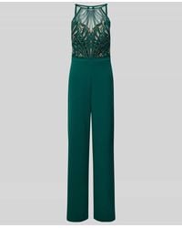 Lipsy - Jumpsuit mit floralen Stickereien - Lyst