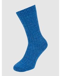 Mango Socken mit Woll-Anteil Modell 'Sweety' - Blau