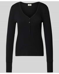 DRYKORN - Longsleeve mit V-Ausschnitt und Knopfleiste Modell 'KORDELIA' - Lyst