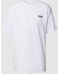 Moschino - T-Shirt mit Rundhalsausschnitt Modell 'Black&White' - Lyst