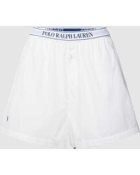 Polo Ralph Lauren - Pyjama-Shorts mit elastischem Logo-Bund - Lyst