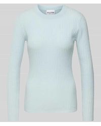 Kujten - Strickpullover mit gerippten Abschlüsse Modell 'BIBI' - Lyst