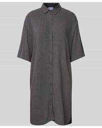 Jake*s - Knielanges Hemdblusenkleid mit 1/2-Arm - Lyst