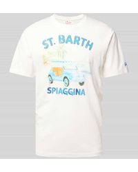 Mc2 Saint Barth - T-Shirt mit Motiv- und Statement-Print - Lyst