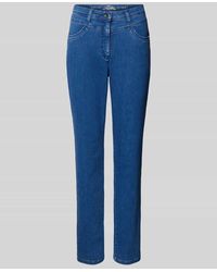 RAPHAELA by BRAX - Straight Leg Jeans mit Ziernähten Modell 'Laura' - Lyst
