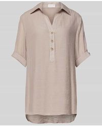 Apricot - Regular Fit Bluse mit Umlegekragen - Lyst