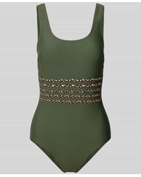 Lascana - Badeanzug Mit Label-Applikation Modell 'Adelin' - Lyst