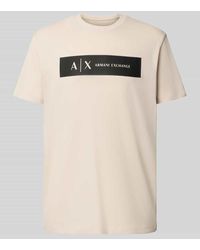 ARMANI EXCHANGE - Regular Fit T-Shirt aus reiner Baumwolle mit Logo-Print - Lyst