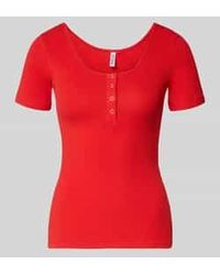Pieces - Slim Fit T-Shirt Van Katoenmix Model 'Kitte' - Lyst