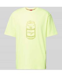 HUGO - T-Shirt mit Label-Detail Modell 'Deondrin' - Lyst