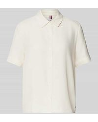 Tommy Hilfiger - Relaxed Fit Bluse mit kurzem Arm - Lyst