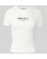 Tommy Hilfiger - Slim Fit T-Shirt aus Baumwoll-Mix - Lyst