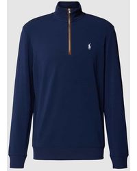 Polo Ralph Lauren - Classic Fit Troyer mit Label-Stitching - Lyst