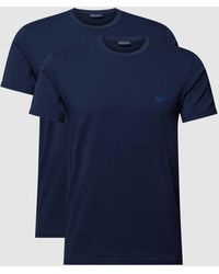 Emporio Armani - T-Shirt mit Logo-Print im 2er-Pack - Lyst