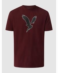 American Eagle T-Shirt mit Logo - Rot