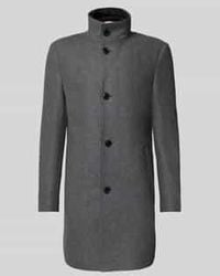 BOSS - Slim Fit Lange Wollen Jas Van Wolmix, Model 'Hyde' - Lyst
