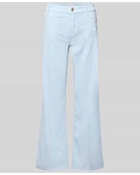 Cambio - Cropped Jeans mit Bügelfalten und Eingrifftaschen - Lyst