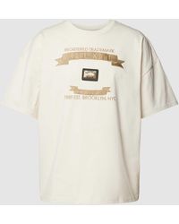 Karlkani - Boxy Fit T-shirt Met Labelstitching - Lyst