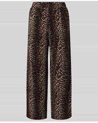 Pieces - Regular Fit Culotte in Crinkle-Optik Modell 'FLORA' - Lyst