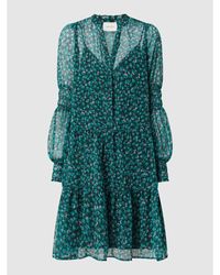 Neo Noir Kleid aus Chiffon - Grün