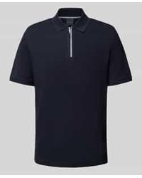 Bugatti - Regular Fit Poloshirt Met Ritssluiting - Lyst
