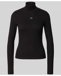 Calvin Klein - Longsleeve mit Stehkragen - Lyst