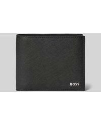 BOSS - Portemonnaie aus echtem Rindsleder Modell 'ZAIR_TRIFOLD' - Lyst