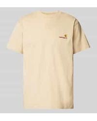 Carhartt - T-Shirt Met Labelstitching, Model 'American Script' - Lyst